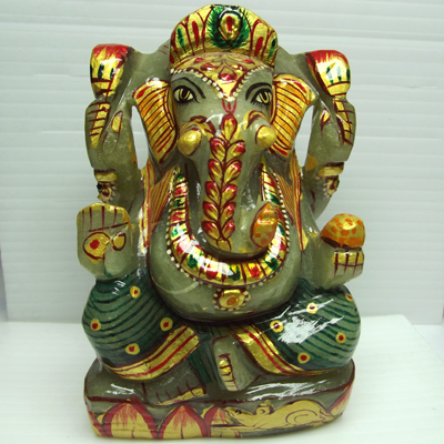 Ganesha Gemstone Statue