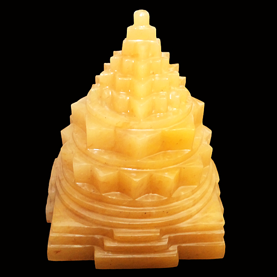 Yellow Aventurine Gemstone Sri Yantra