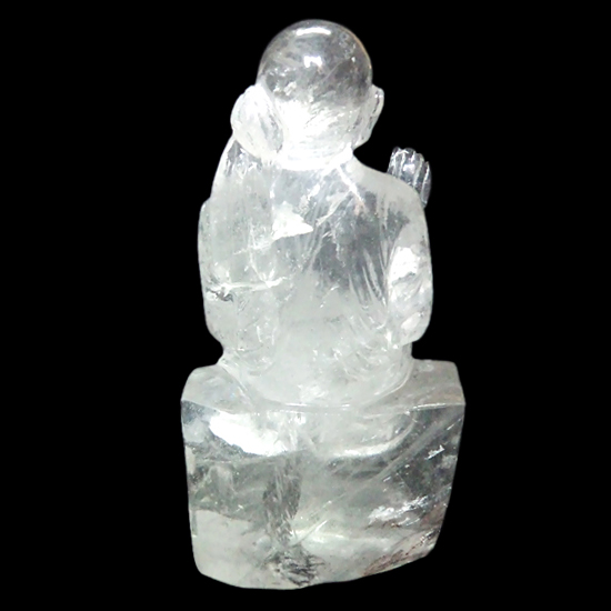 Natural Clear Quartz Saibaba Statue