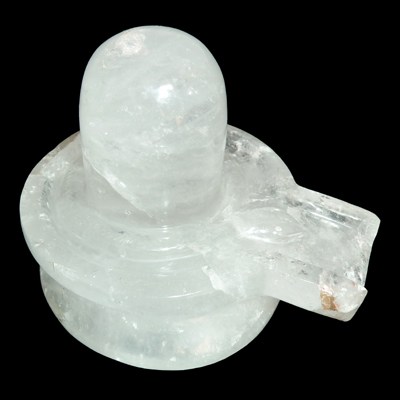 Natural Sphatik Quartz Crystal Shivling /Shivalinga/Jaldhari