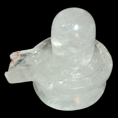 Natural Sphatik Quartz Crystal Shivling /Shivalinga/Jaldhari