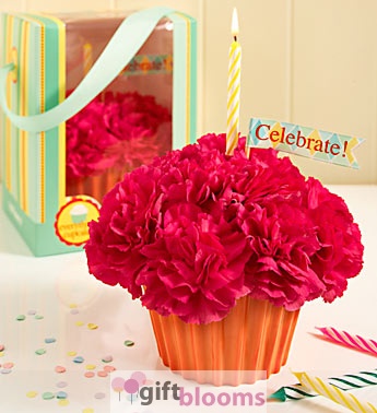 Cupcake in Bloom in Hot Pink - [90604]